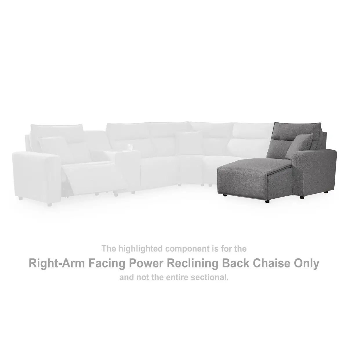 Modmax II Right-Arm Facing Power Reclining Back Chaise - Image 3