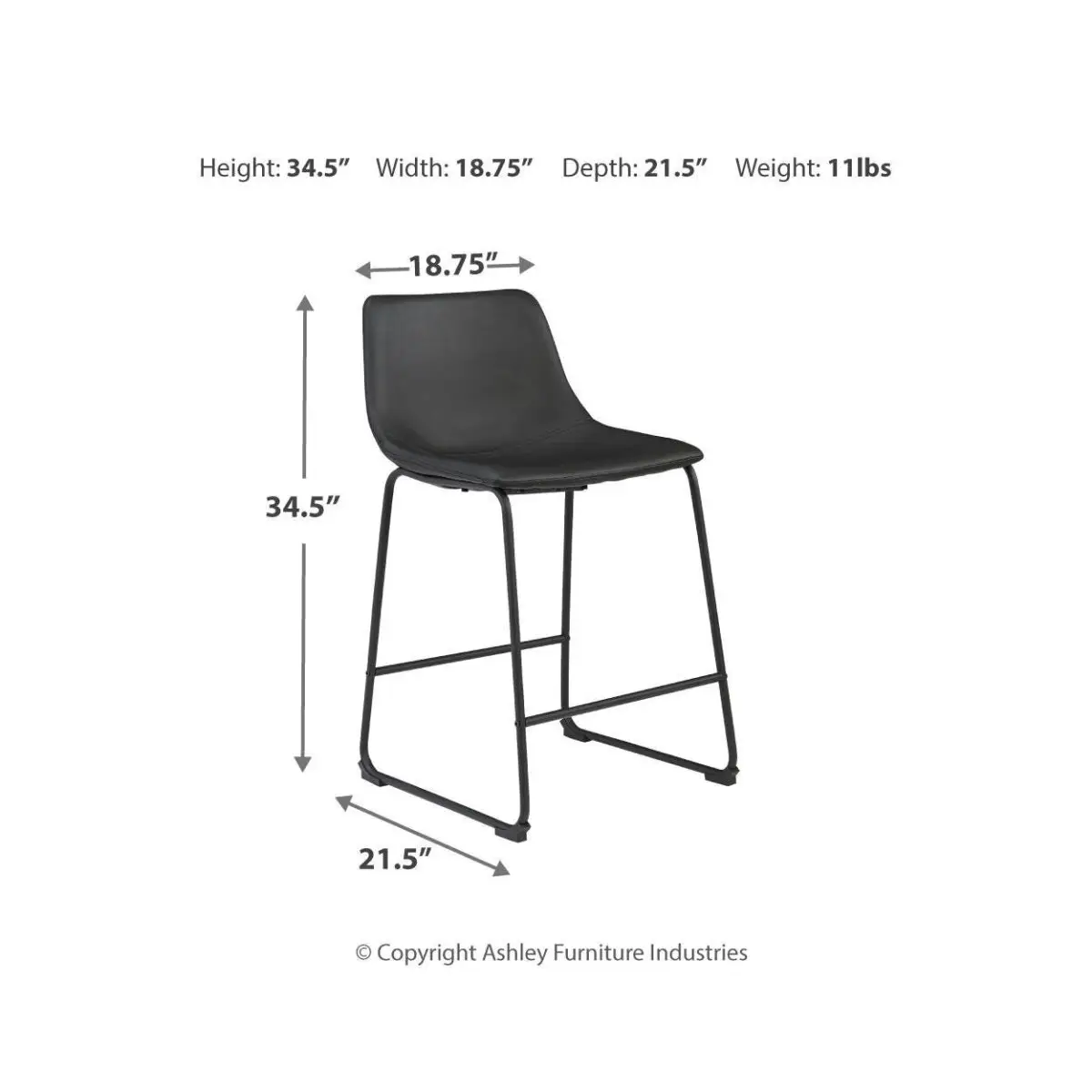 Centiar Counter Height Bar Stool - Image 5