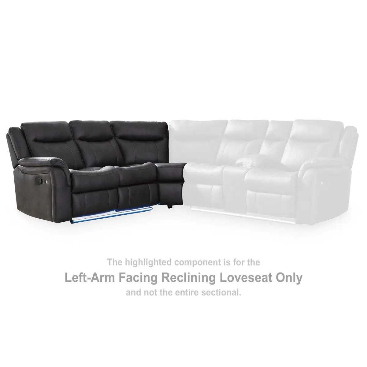 Sultan Meadow Left-Arm Facing Reclining Loveseat - Image 3