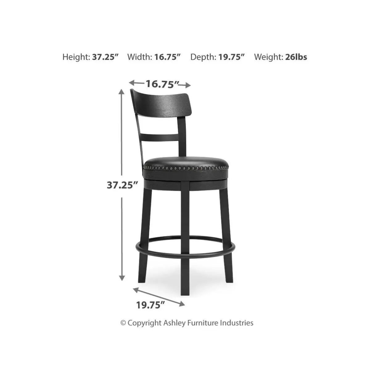 Valebeck Counter Height Bar Stool - Image 5