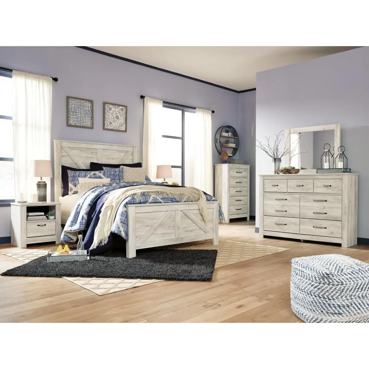 Bellaby Queen Crossbuck Panel Bed - Image 8
