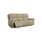 Jarvis Parchment Leather Power Reclining Sofa with Power Headrests - Image 5