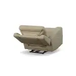 Jarvis Parchment Leather Power Recliner with Power Headrest - Image 9