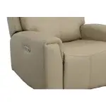 Jarvis Parchment Leather Power Recliner with Power Headrest - Image 8