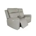 Vernon Fabric Power Reclining Loveseat with Console, Power Headrests, Lumbar, Heat & Massage - Image 10