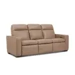 Dutch Leather Power Reclining Sofa with Console, Power Headrest, & Lumbar